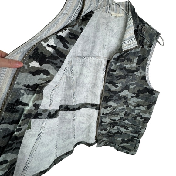 Mystree Camo Army Vest 100% Cotton Trendy Stylish Streetwear Women's Size Large - Picture 8 of 14